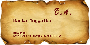 Barta Angyalka névjegykártya